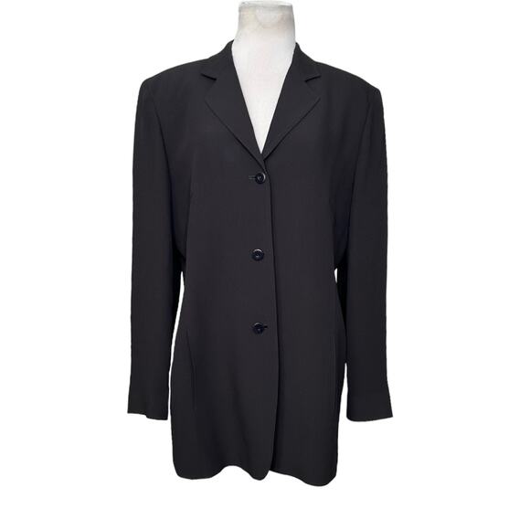 Emanuel Ungaro vintage brown three button blazer size 14 - Picture 8 of 8